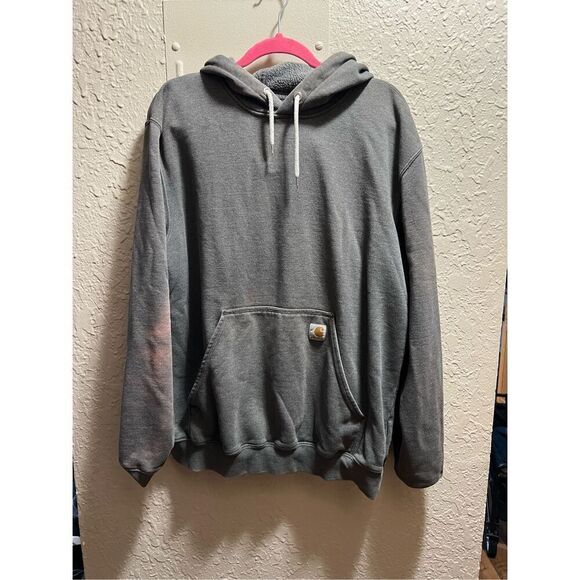 Carhartt Grey Men’s Hoodie Size Large - FLAWED - Picture 1 of 15